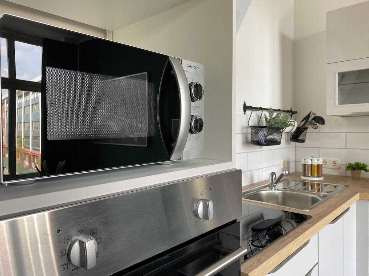 Stilvolles Loft Mit Kostenlosem Fahrrad Магдебург Екстериор снимка